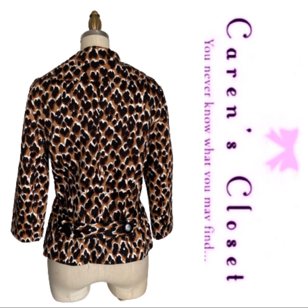 Trina Turk Leopard Print Blazer. - Picture 2 of 7